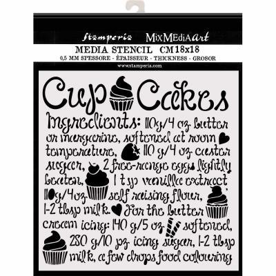 Stamperia Stencil - Cupcake